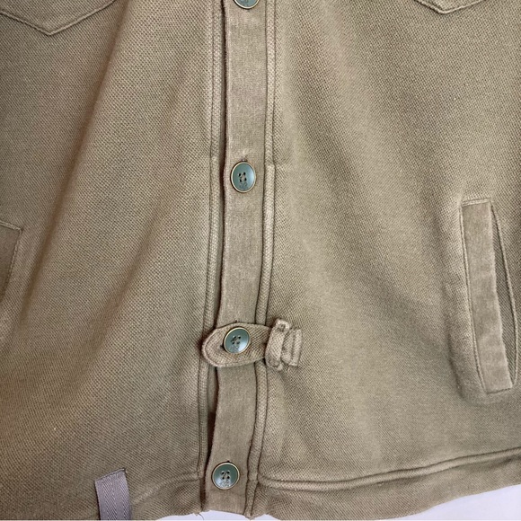 [LRG] Tanzanita Rasta Button Down 420 Embroidery Cotton Cardigan Sweater size L - Picture 3 of 13